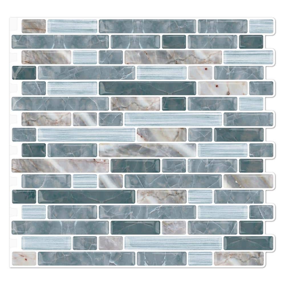 Yipscazo Classical Vinyl Collection Gray 10 in. x 10 in. Vinyl Peel and