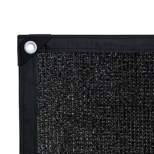 Privacy Fence Screen Heavy-Duty 90% Blockage Shade Cover for Wall Garden Gazebo Backyard 5 ft. x 10 ft., Black