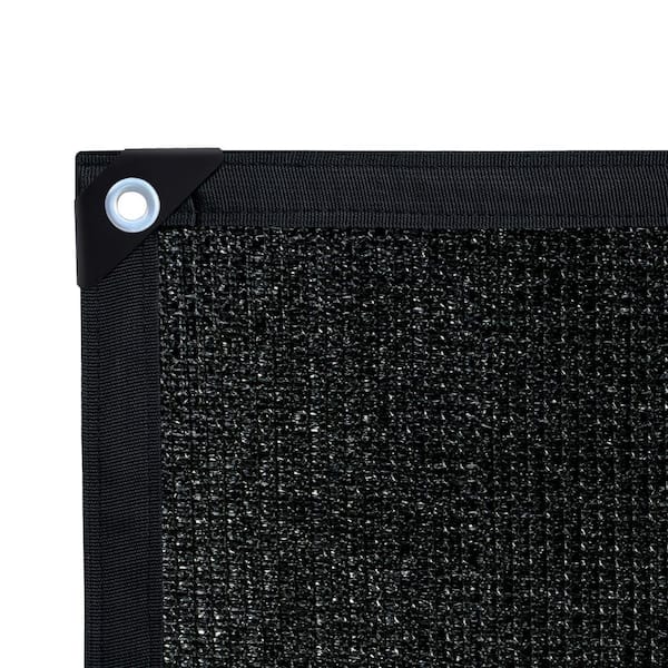 Shatex Privacy Fence Screen Heavy-Duty 90% Blockage Shade Cover for Wall Garden Gazebo Backyard 5 ft. x 10 ft., Black