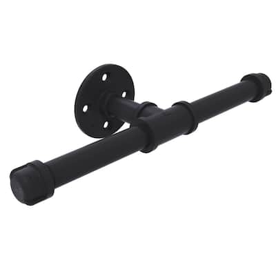 Pipeline Collection Double Roll Wall-Mount Toilet Paper Holder in Matte Black