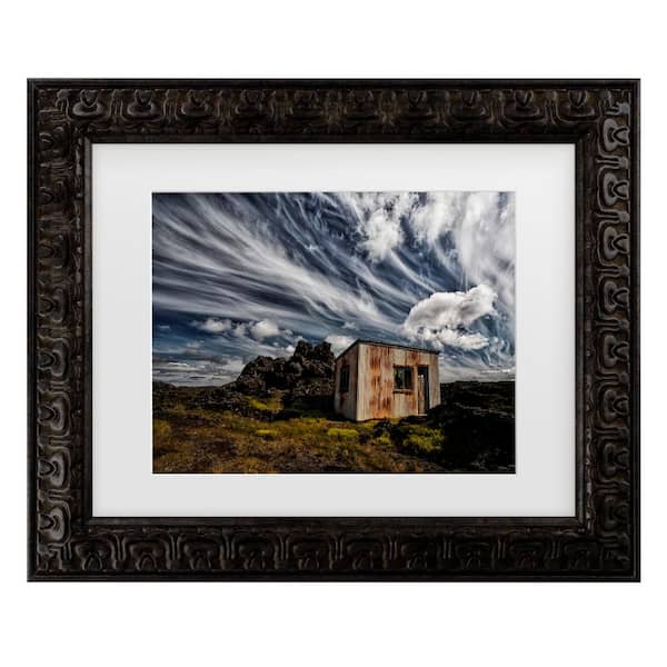 Trademark Fine Art Borsteinn H. Ingibergsson Broken Shack Matted Framed Photography Wall Art 14.5 in. x 17.5 in.