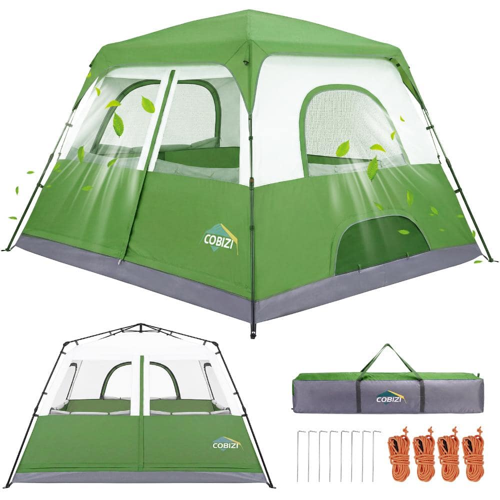 10x9ft Instant Pop-Up Camping Tent - Weatherproof 210D Oxford Fabric with Automatic Steel price history on PriceWatchPro