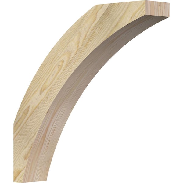 Ekena Millwork 4"W x 20"D x 20"H Thorton Rough Sawn Knee Brace, Douglas Fir