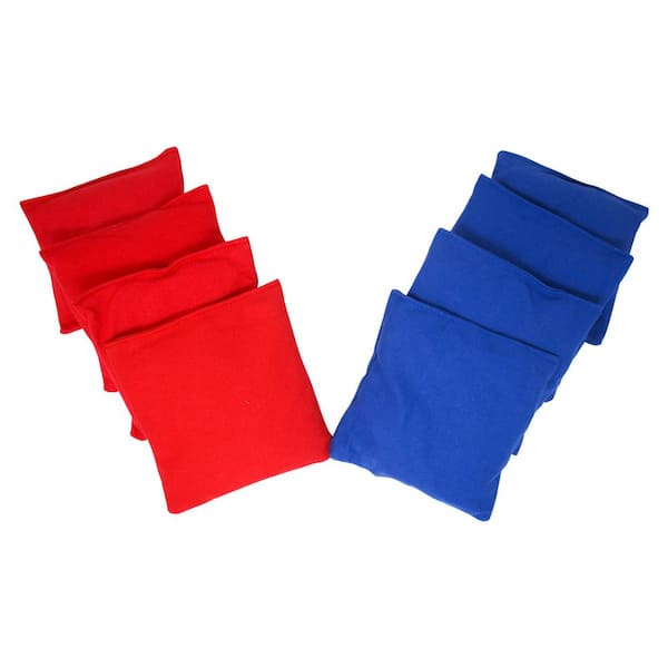 Trademark Innovations 6 in. Premium Cornhole Bean Bag Toss Set for Outdoor Backyard Game (Set of 8)