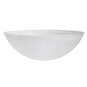 5-1/2 in. H x 15-3/4 in. Dia/Frosted Glass Shade For Torchiere Lamp, Swag Lamp and Pendant