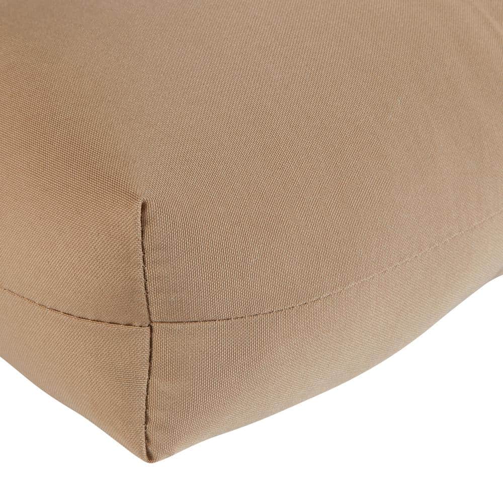 Stone Tan Outdoor High Back Chair Cushion