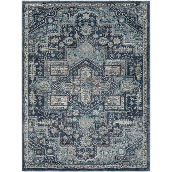 Artistic Weavers Faustino Dark Blue 8 ft. x 10 ft. Indoor Area Rug