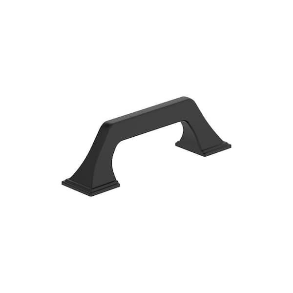 Amerock Exceed 3 in. (76mm) Modern Matte Black Arch Cabinet Pull