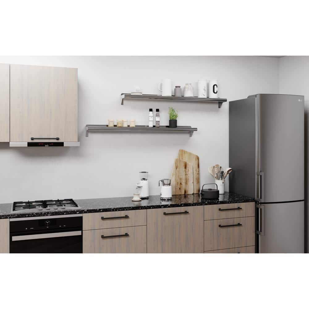 48" Stainless Steel Wall Shelf with Brackets for Kitchen and Utility Rooms