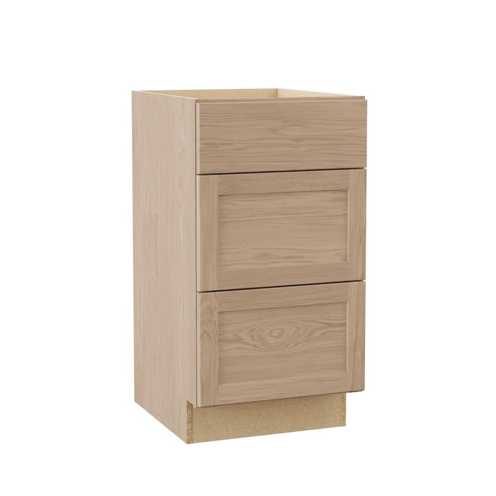 Sinclair 18 in. W x 21 in. D x 34.5 in. H Assembled Bath 3 Drawer Base Cabinet in Shaker Light Oak price history on PriceWatchPro
