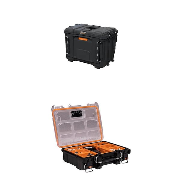 Pro Gear System 22 in. XL 1-Drawer Modular Tool Box and Heavy Duty Multi-section Tool Organizer Combo