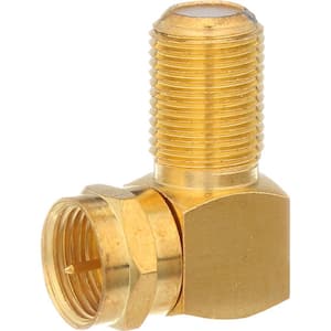 Right-Angle Coaxial Connector in Gold