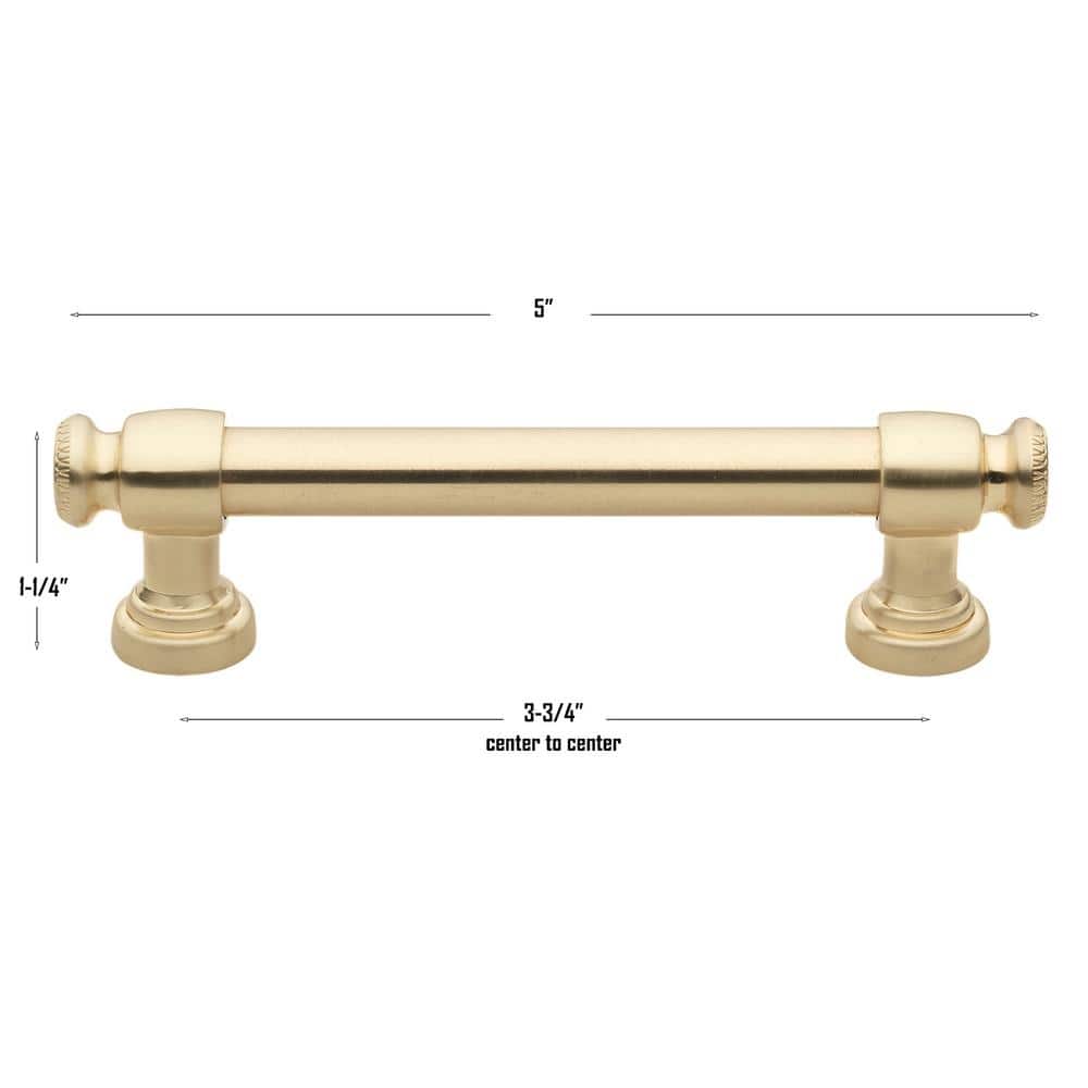 Champagne Gold Modern Bar Cabinet Pull with Mounting Hardware