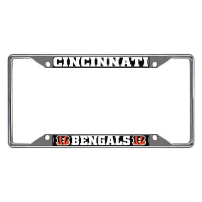 NFL - Cincinnati Bengals Chromed Stainless Steel License Plate Frame