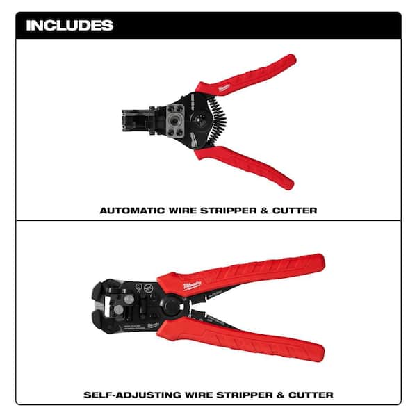 Automatic Wire Stripper & Cutter plus Self-Adjusting Wire Stripper & Cutter