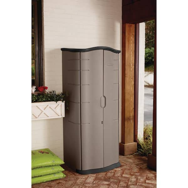 Vertical Storage Shed, Home Depot Rubbermaid Outdoor Storage Bench