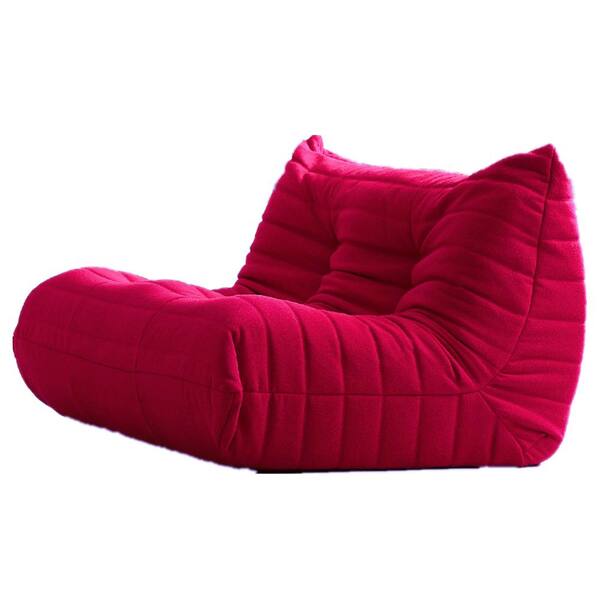 Magic Home Modular 53.15 in. Armless Teddy Velvet Rectangle Bean Bag