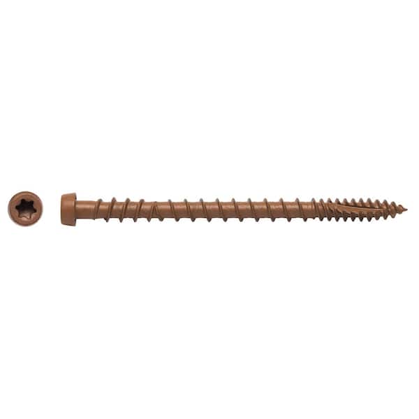 BIG TIMBER #10 x 2-3/4 in. Rustic Cedar Star Drive Trim Head Composite Deck Screw (350-Pack)