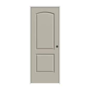 36 in. x 80 in. Continental Desert Sand Painted Left-Hand Smooth Molded Composite Single Prehung Interior Door
