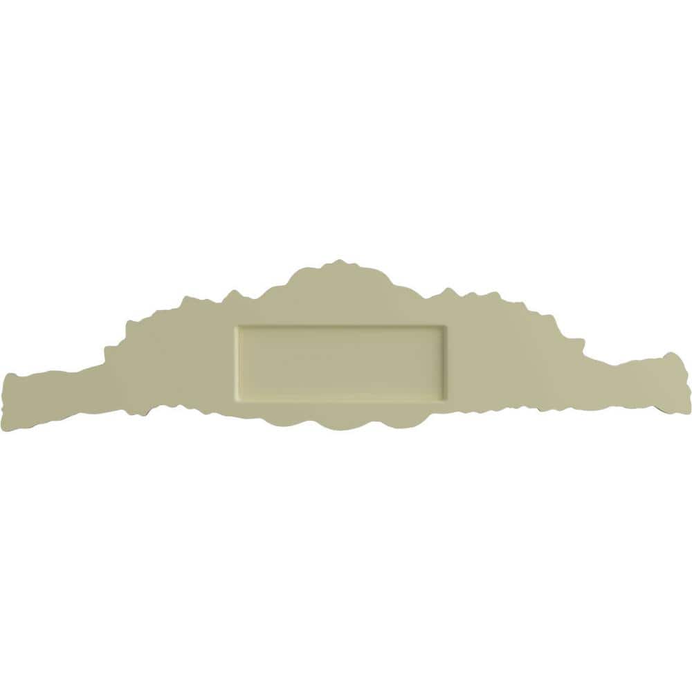 Small White Polyurethane Scroll Center Applique
