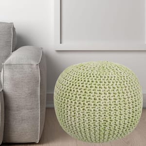 Bernadette Green Upholstered Accent Ottoman