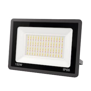 2-Pack Plug-in Black RGBCW Outdoor Integrated LED Landscape Flood Light with Adjustable Color Temperature, IP66