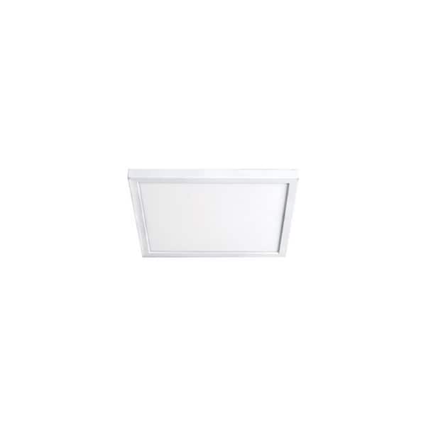 WAC LIMITED Square 7 in. 1-Light White LED Flush Mount 3500K