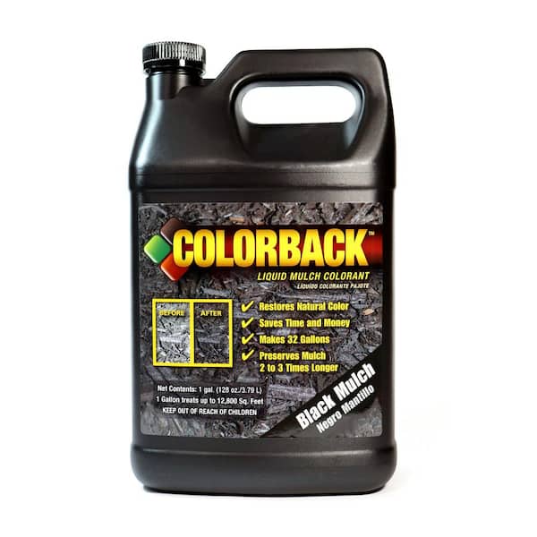 COLORBACK 1 Gal. Black Mulch Color Covering up to 12,800 sq. ft.