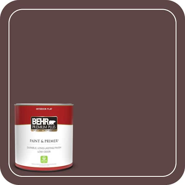 BEHR PREMIUM PLUS 1 qt. #140F-7 Embarcadero Flat Low Odor Interior Paint & Primer
