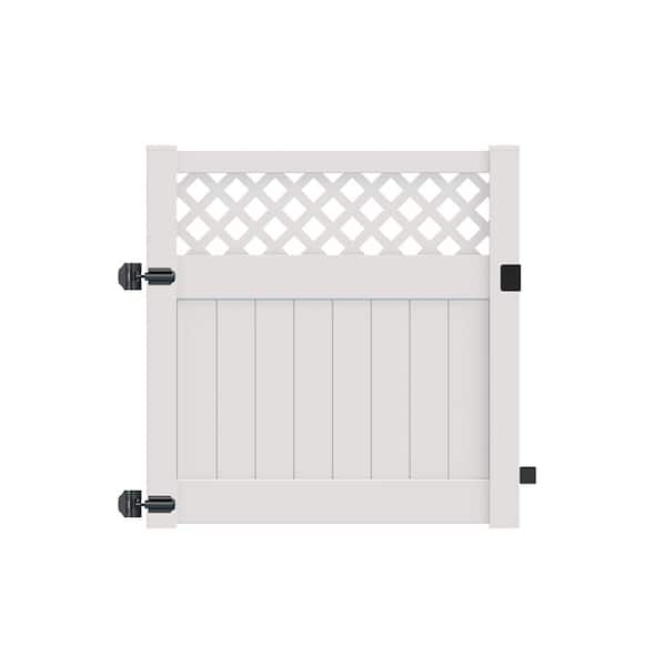Anderson 5 ft. W x 5 ft. H White Vinyl Un-Assembled Fence Gate