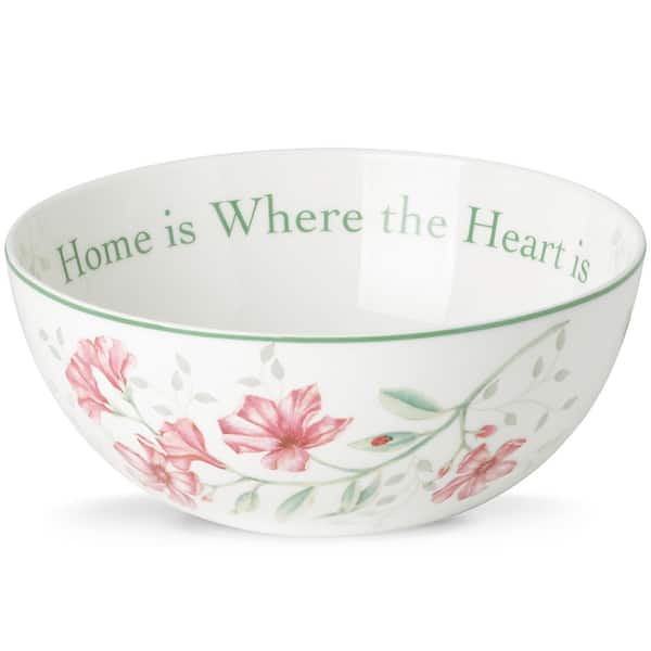 Lenox Butterfly Meadow "Hope Is" 7.25 in. Dia 38 oz. Multi Color Sentiment Bowl