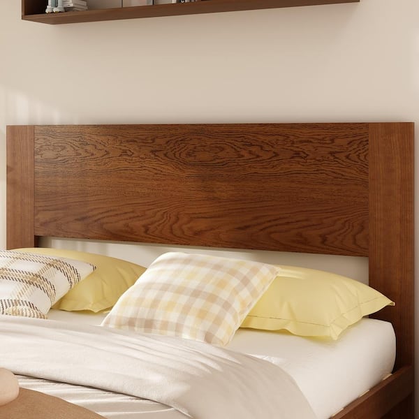 FUFU&GAGA Walnut Brown Color Wooden Frame Queen Size FUFU&GAGA Walnut Brown Color Wooden Frame Queen Size