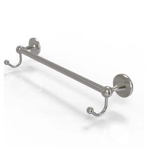 Shadwell Collection 36 in. Towel Bar with Integrated Hooks in Satin Nickel