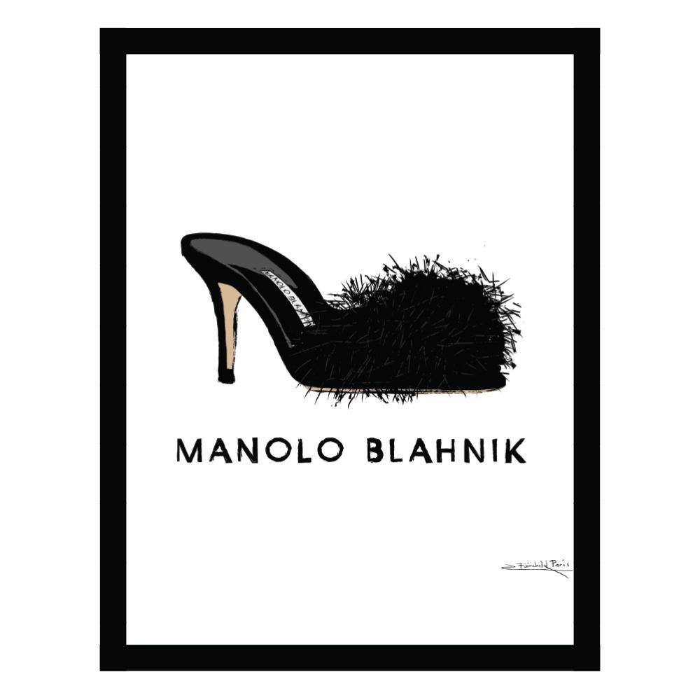 Fashion Designer Glam Shoe by Fairchild Paris 1-Piece Framed Graphic Print Abstract Poster Art Print 18 in. x 14 in. price history on PriceWatchPro