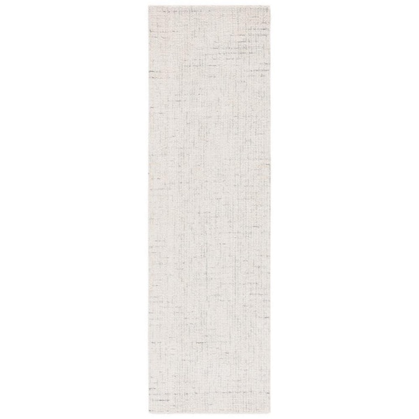 SAFAVIEH Abstract Ivory/Light Gray 2 ft. x 14 ft. Speckled Runner Rug