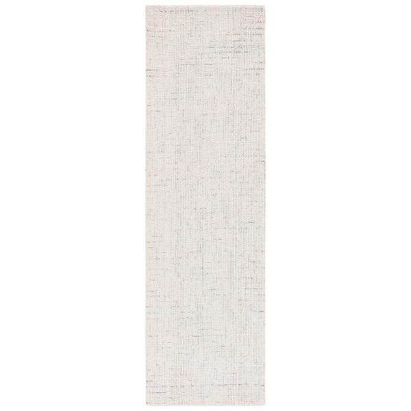 SAFAVIEH Abstract Ivory/Light Gray 2 ft. x 6 ft. Speckled Runner Rug ...