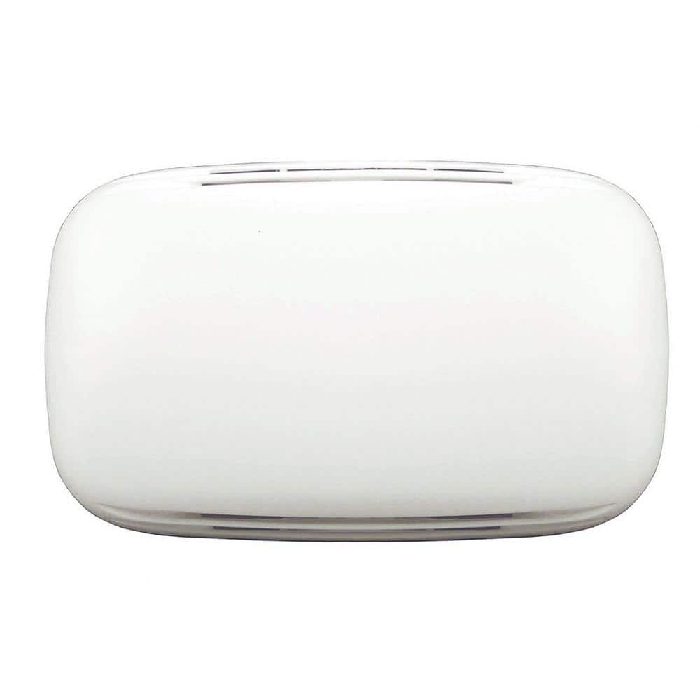 Wireless or Wired Door Bell, White with Brushed Nickel Accent