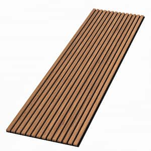 94 in. x 23.6 in x 0.8 in. Acoustic Vinyl Wall Cladding Siding Board in Warm Light Oak Color (Set of 1 piece)