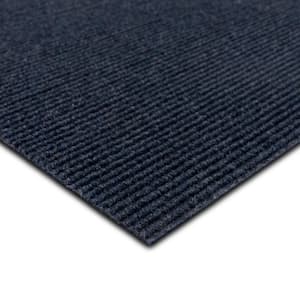 Wide Wale - Ocean - Blue Commercial/Residential 18 x 18 in. Peel and Stick Carpet Tile Square (22.5 sq. ft.)