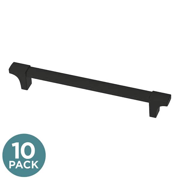 Liberty 10-Pack Modern Track 6-5/16 in. (160 mm) Modern Matte Black Cabinet Pulls