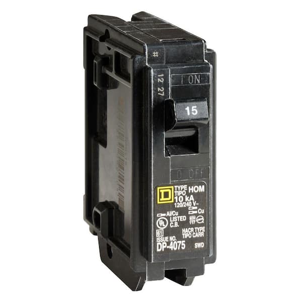Homeline 15 Amp Single-Pole Circuit Breaker 12-Pack (HOM115CP12)