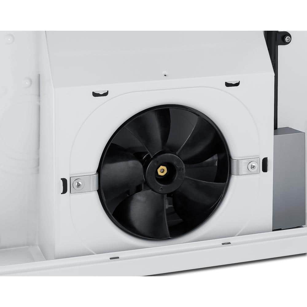 Summit 24" White Convertible Under Cabinet Range Hood with Charcoal Filter