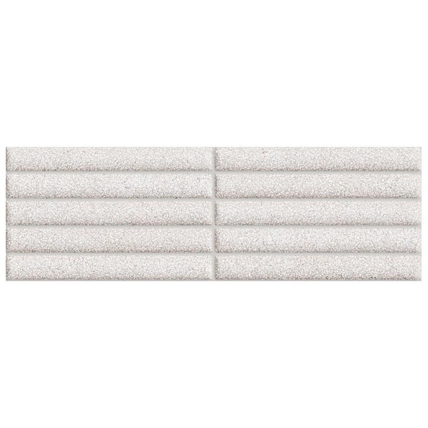 Spanish Deco Zenstone Porcelain 6 in. x 6 in. x 9mm Wall Tile Pearl - Sample