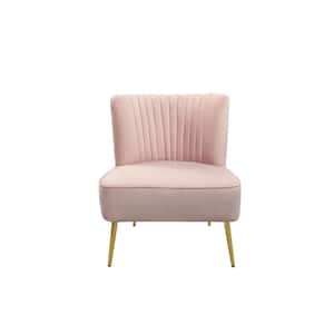 Accent Chair Armless Leisure Chair Single Sofa in Pink