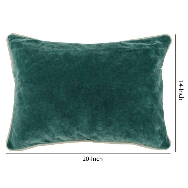 teal rectangular pillow