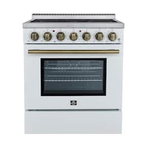 Paolo 30 in. Electric Range 5 Burner Element in White