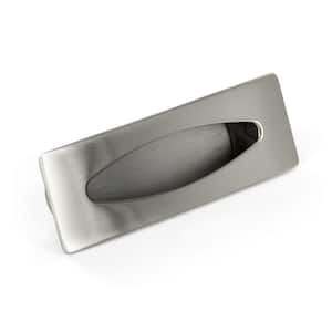 3 in. (76 mm) Brushed Nickel Modern Cabinet Recessed Pull
