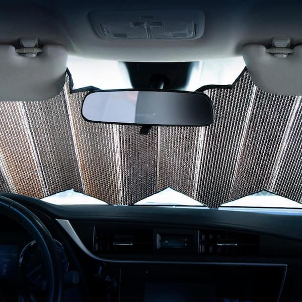 Plasticolor Ford Matte Black Accordion Sunshade 003858R01 - The