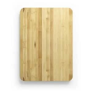 17.5 in. x 12.625 in. Rectangle Walnut Wood Cutting Board