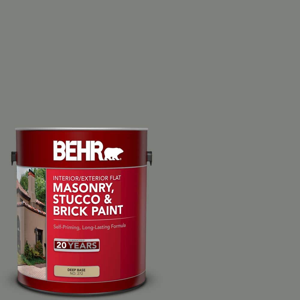 1 gal. #MQ6-20 Coastal Storm Flat Masonry, Stucco and Brick Interior/Exteri
